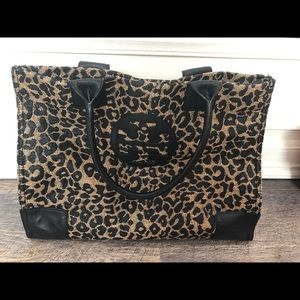 Tory Burch leopard tote.